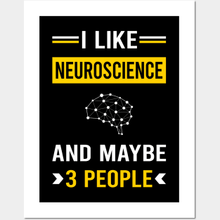 3 People Neuroscience Neuroscientist Neurobiology Posters and Art